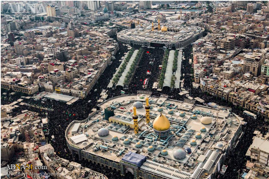 Photos: Aerial view of Arbaeen pilgrims in Karbala